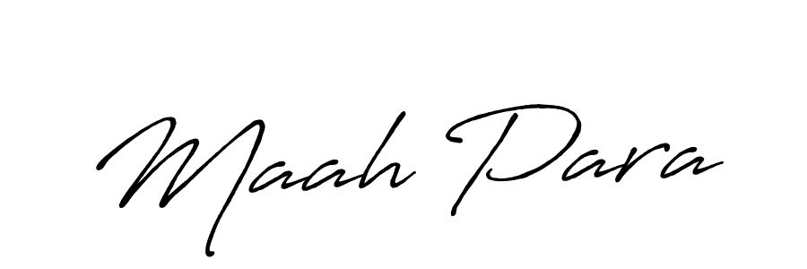 How to make Maah Para signature? Antro_Vectra_Bolder is a professional autograph style. Create handwritten signature for Maah Para name. Maah Para signature style 7 images and pictures png
