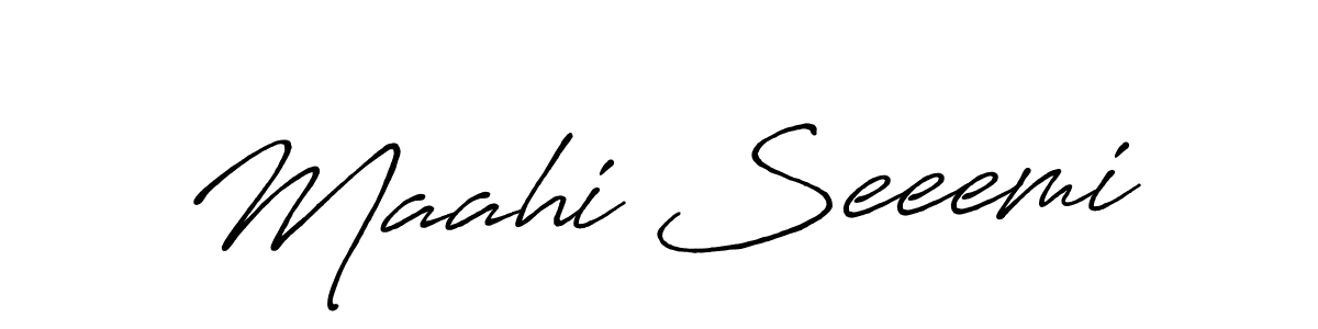 This is the best signature style for the Maahi Seeemi name. Also you like these signature font (Antro_Vectra_Bolder). Mix name signature. Maahi Seeemi signature style 7 images and pictures png