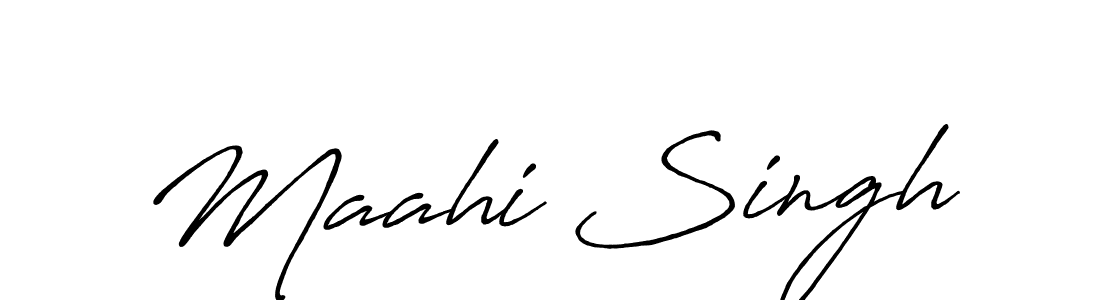 This is the best signature style for the Maahi Singh name. Also you like these signature font (Antro_Vectra_Bolder). Mix name signature. Maahi Singh signature style 7 images and pictures png