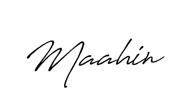 How to make Maahin signature? Antro_Vectra_Bolder is a professional autograph style. Create handwritten signature for Maahin name. Maahin signature style 7 images and pictures png