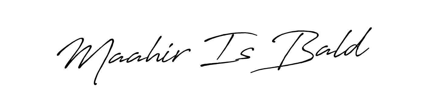 How to make Maahir Is Bald signature? Antro_Vectra_Bolder is a professional autograph style. Create handwritten signature for Maahir Is Bald name. Maahir Is Bald signature style 7 images and pictures png