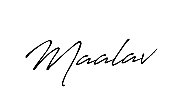Similarly Antro_Vectra_Bolder is the best handwritten signature design. Signature creator online .You can use it as an online autograph creator for name Maalav. Maalav signature style 7 images and pictures png