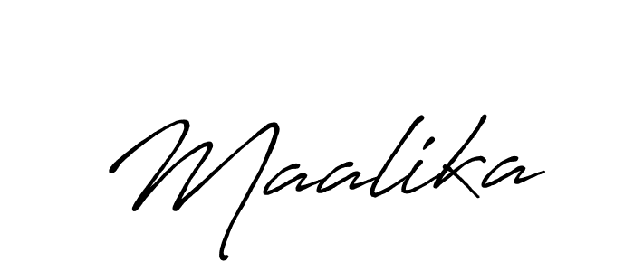 Also we have Maalika name is the best signature style. Create professional handwritten signature collection using Antro_Vectra_Bolder autograph style. Maalika signature style 7 images and pictures png