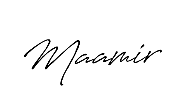 Use a signature maker to create a handwritten signature online. With this signature software, you can design (Antro_Vectra_Bolder) your own signature for name Maamir. Maamir signature style 7 images and pictures png