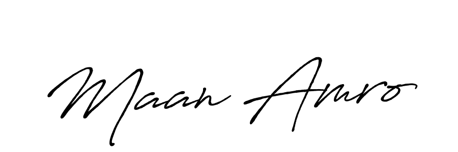 Also we have Maan Amro name is the best signature style. Create professional handwritten signature collection using Antro_Vectra_Bolder autograph style. Maan Amro signature style 7 images and pictures png