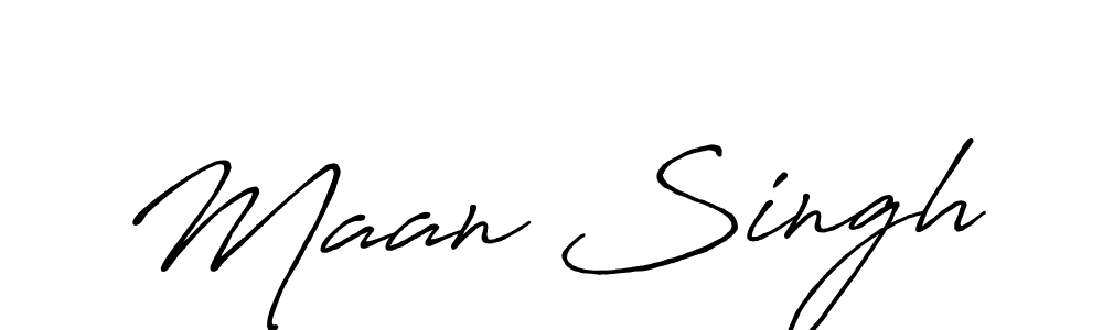 Make a beautiful signature design for name Maan Singh. Use this online signature maker to create a handwritten signature for free. Maan Singh signature style 7 images and pictures png