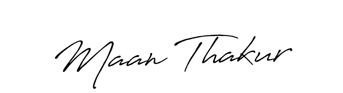 How to make Maan Thakur signature? Antro_Vectra_Bolder is a professional autograph style. Create handwritten signature for Maan Thakur name. Maan Thakur signature style 7 images and pictures png