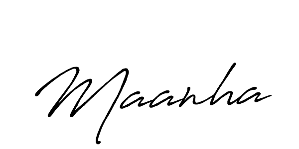 It looks lik you need a new signature style for name Maanha. Design unique handwritten (Antro_Vectra_Bolder) signature with our free signature maker in just a few clicks. Maanha signature style 7 images and pictures png