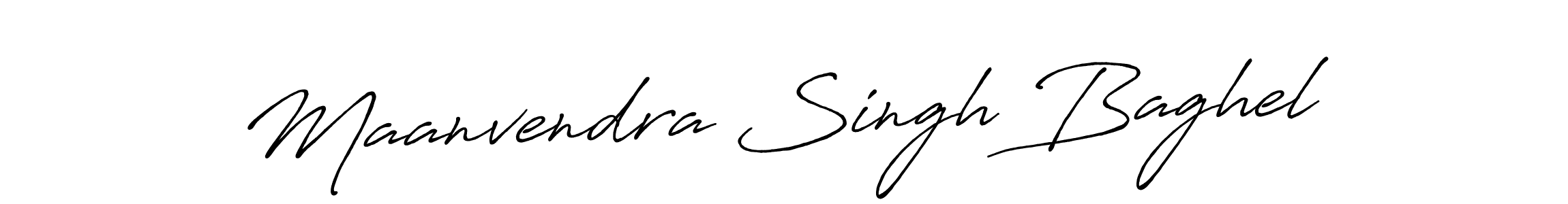 Create a beautiful signature design for name Maanvendra Singh Baghel. With this signature (Antro_Vectra_Bolder) fonts, you can make a handwritten signature for free. Maanvendra Singh Baghel signature style 7 images and pictures png