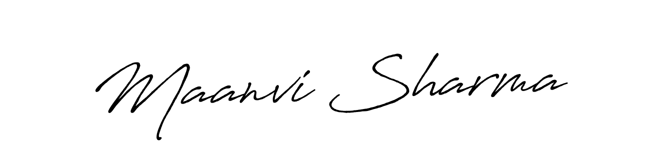 This is the best signature style for the Maanvi Sharma name. Also you like these signature font (Antro_Vectra_Bolder). Mix name signature. Maanvi Sharma signature style 7 images and pictures png