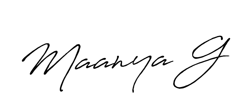 See photos of Maanya G official signature by Spectra . Check more albums & portfolios. Read reviews & check more about Antro_Vectra_Bolder font. Maanya G signature style 7 images and pictures png