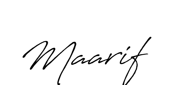 Once you've used our free online signature maker to create your best signature Antro_Vectra_Bolder style, it's time to enjoy all of the benefits that Maarif name signing documents. Maarif signature style 7 images and pictures png