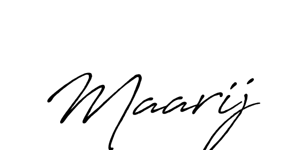 Create a beautiful signature design for name Maarij. With this signature (Antro_Vectra_Bolder) fonts, you can make a handwritten signature for free. Maarij signature style 7 images and pictures png