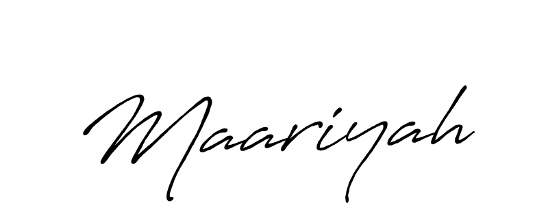 Also You can easily find your signature by using the search form. We will create Maariyah name handwritten signature images for you free of cost using Antro_Vectra_Bolder sign style. Maariyah signature style 7 images and pictures png