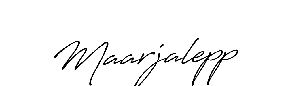 Antro_Vectra_Bolder is a professional signature style that is perfect for those who want to add a touch of class to their signature. It is also a great choice for those who want to make their signature more unique. Get Maarjalepp name to fancy signature for free. Maarjalepp signature style 7 images and pictures png