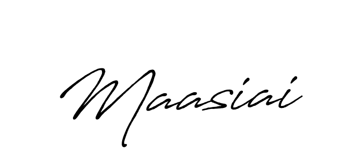 Also we have Maasiai name is the best signature style. Create professional handwritten signature collection using Antro_Vectra_Bolder autograph style. Maasiai signature style 7 images and pictures png