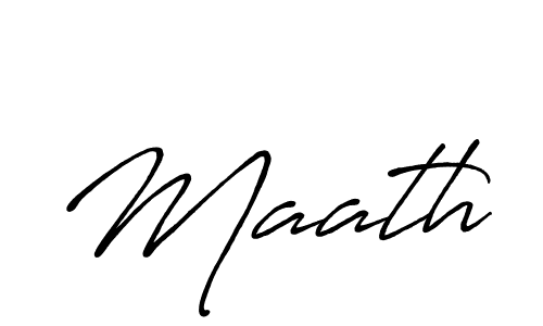 Design your own signature with our free online signature maker. With this signature software, you can create a handwritten (Antro_Vectra_Bolder) signature for name Maath. Maath signature style 7 images and pictures png