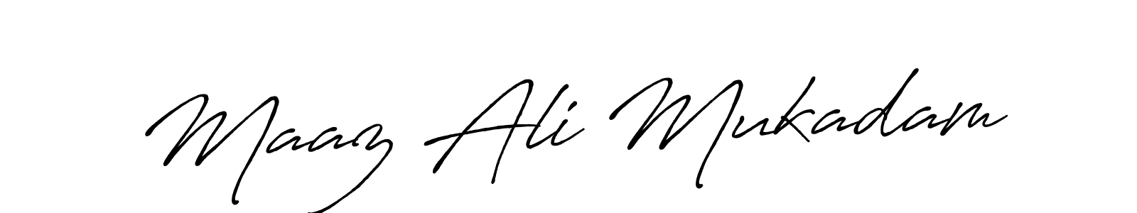Make a beautiful signature design for name Maaz Ali Mukadam. Use this online signature maker to create a handwritten signature for free. Maaz Ali Mukadam signature style 7 images and pictures png