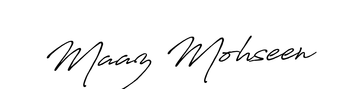 You should practise on your own different ways (Antro_Vectra_Bolder) to write your name (Maaz Mohseen) in signature. don't let someone else do it for you. Maaz Mohseen signature style 7 images and pictures png