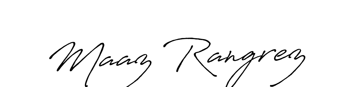 Once you've used our free online signature maker to create your best signature Antro_Vectra_Bolder style, it's time to enjoy all of the benefits that Maaz Rangrez name signing documents. Maaz Rangrez signature style 7 images and pictures png