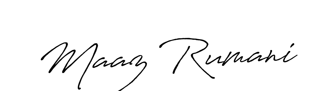 Once you've used our free online signature maker to create your best signature Antro_Vectra_Bolder style, it's time to enjoy all of the benefits that Maaz Rumani name signing documents. Maaz Rumani signature style 7 images and pictures png