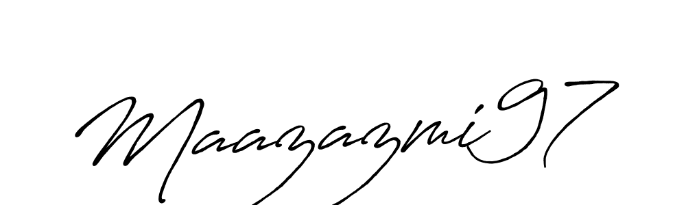 This is the best signature style for the Maazazmi97 name. Also you like these signature font (Antro_Vectra_Bolder). Mix name signature. Maazazmi97 signature style 7 images and pictures png