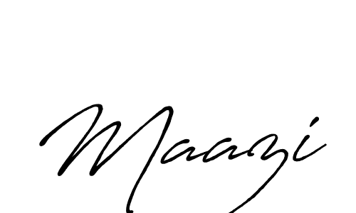 How to make Maazi name signature. Use Antro_Vectra_Bolder style for creating short signs online. This is the latest handwritten sign. Maazi signature style 7 images and pictures png