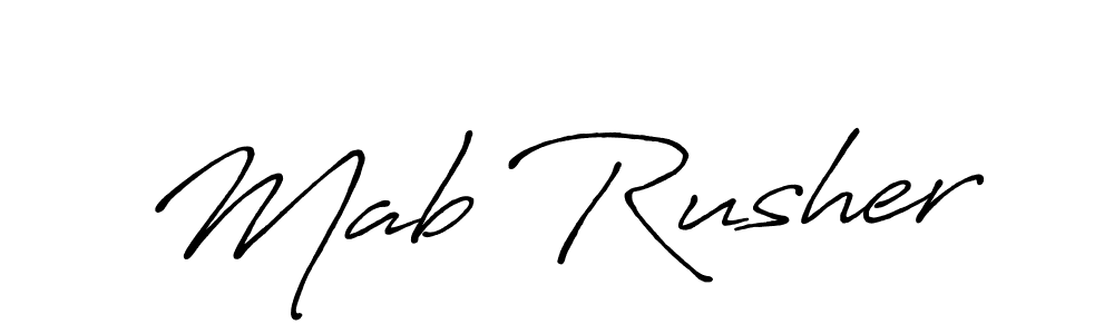 The best way (Antro_Vectra_Bolder) to make a short signature is to pick only two or three words in your name. The name Mab Rusher include a total of six letters. For converting this name. Mab Rusher signature style 7 images and pictures png