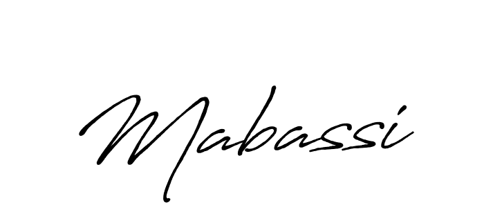 Create a beautiful signature design for name Mabassi. With this signature (Antro_Vectra_Bolder) fonts, you can make a handwritten signature for free. Mabassi signature style 7 images and pictures png