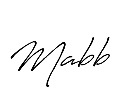 How to make Mabb name signature. Use Antro_Vectra_Bolder style for creating short signs online. This is the latest handwritten sign. Mabb signature style 7 images and pictures png