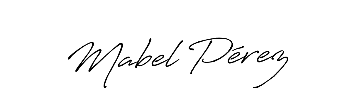 Use a signature maker to create a handwritten signature online. With this signature software, you can design (Antro_Vectra_Bolder) your own signature for name Mabel Pérez. Mabel Pérez signature style 7 images and pictures png