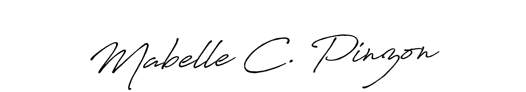 How to make Mabelle C. Pinzon signature? Antro_Vectra_Bolder is a professional autograph style. Create handwritten signature for Mabelle C. Pinzon name. Mabelle C. Pinzon signature style 7 images and pictures png