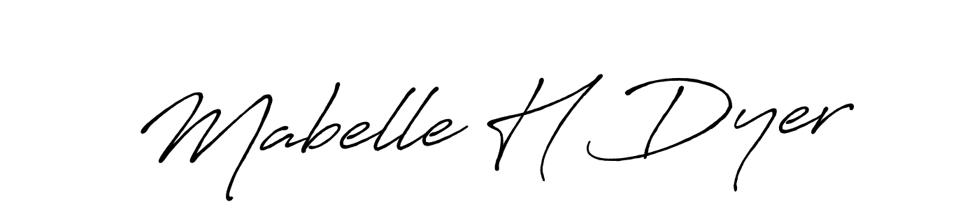 Make a beautiful signature design for name Mabelle H Dyer. With this signature (Antro_Vectra_Bolder) style, you can create a handwritten signature for free. Mabelle H Dyer signature style 7 images and pictures png