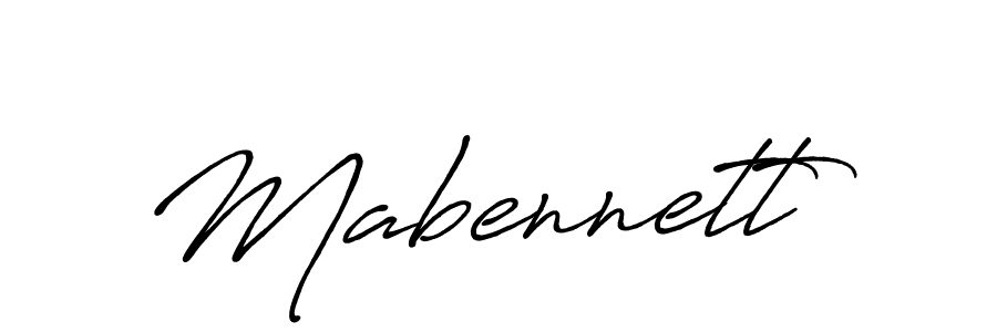 Use a signature maker to create a handwritten signature online. With this signature software, you can design (Antro_Vectra_Bolder) your own signature for name Mabennett. Mabennett signature style 7 images and pictures png