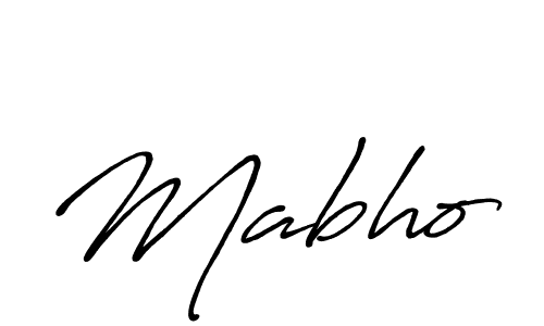 Design your own signature with our free online signature maker. With this signature software, you can create a handwritten (Antro_Vectra_Bolder) signature for name Mabho. Mabho signature style 7 images and pictures png