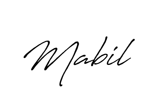 Design your own signature with our free online signature maker. With this signature software, you can create a handwritten (Antro_Vectra_Bolder) signature for name Mabil. Mabil signature style 7 images and pictures png