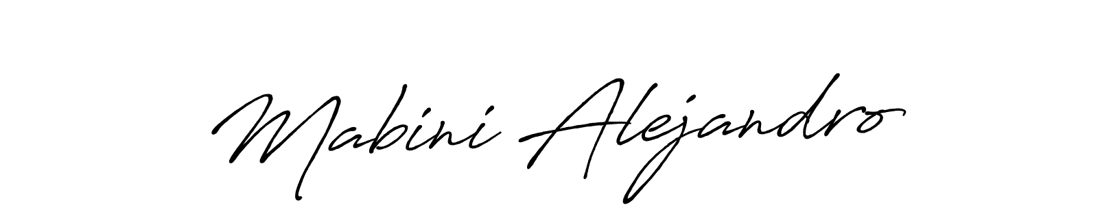 Make a short Mabini Alejandro signature style. Manage your documents anywhere anytime using Antro_Vectra_Bolder. Create and add eSignatures, submit forms, share and send files easily. Mabini Alejandro signature style 7 images and pictures png