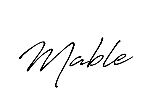 Use a signature maker to create a handwritten signature online. With this signature software, you can design (Antro_Vectra_Bolder) your own signature for name Mable. Mable signature style 7 images and pictures png