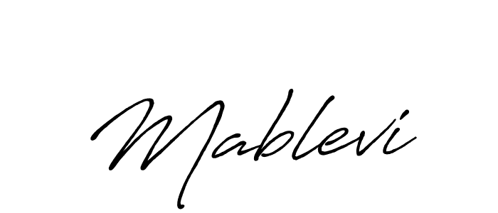 Make a beautiful signature design for name Mablevi. With this signature (Antro_Vectra_Bolder) style, you can create a handwritten signature for free. Mablevi signature style 7 images and pictures png