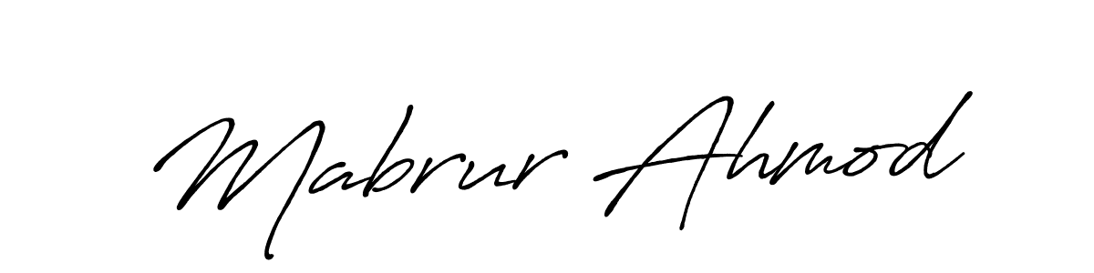 You should practise on your own different ways (Antro_Vectra_Bolder) to write your name (Mabrur Ahmod) in signature. don't let someone else do it for you. Mabrur Ahmod signature style 7 images and pictures png