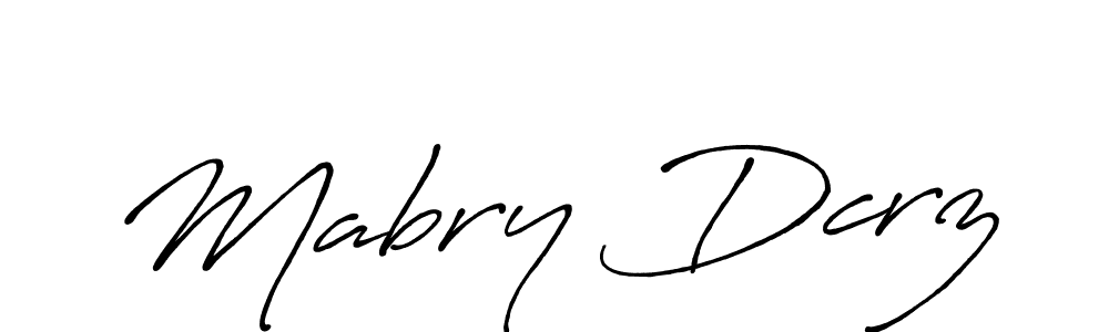 The best way (Antro_Vectra_Bolder) to make a short signature is to pick only two or three words in your name. The name Mabry Dcrz include a total of six letters. For converting this name. Mabry Dcrz signature style 7 images and pictures png