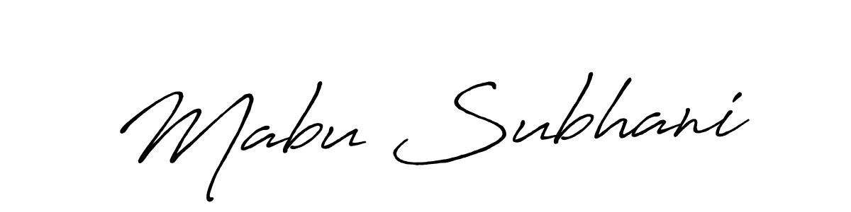 Once you've used our free online signature maker to create your best signature Antro_Vectra_Bolder style, it's time to enjoy all of the benefits that Mabu Subhani name signing documents. Mabu Subhani signature style 7 images and pictures png