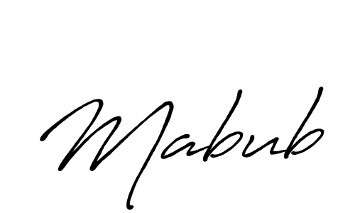 Create a beautiful signature design for name Mabub. With this signature (Antro_Vectra_Bolder) fonts, you can make a handwritten signature for free. Mabub signature style 7 images and pictures png