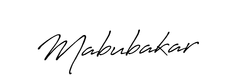 Create a beautiful signature design for name Mabubakar. With this signature (Antro_Vectra_Bolder) fonts, you can make a handwritten signature for free. Mabubakar signature style 7 images and pictures png