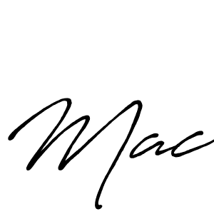 Design your own signature with our free online signature maker. With this signature software, you can create a handwritten (Antro_Vectra_Bolder) signature for name Mac. Mac signature style 7 images and pictures png