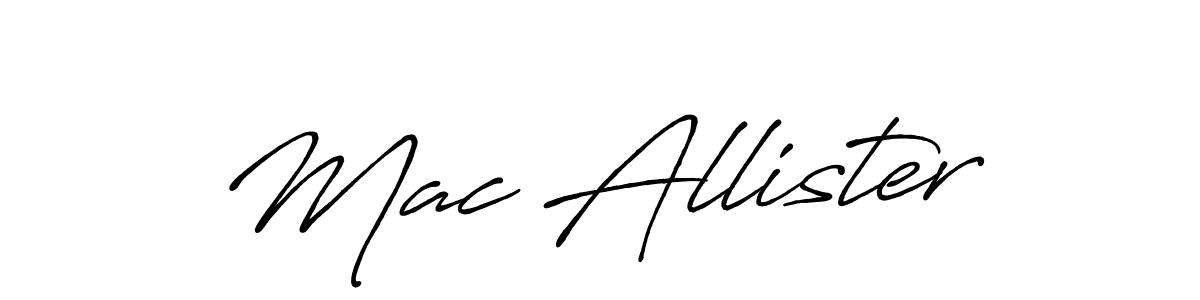 Mac Allister stylish signature style. Best Handwritten Sign (Antro_Vectra_Bolder) for my name. Handwritten Signature Collection Ideas for my name Mac Allister. Mac Allister signature style 7 images and pictures png