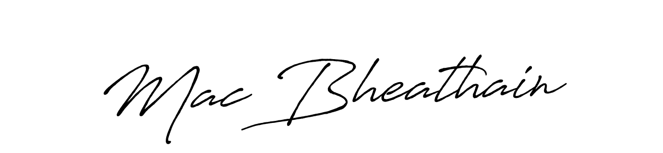 It looks lik you need a new signature style for name Mac Bheathain. Design unique handwritten (Antro_Vectra_Bolder) signature with our free signature maker in just a few clicks. Mac Bheathain signature style 7 images and pictures png