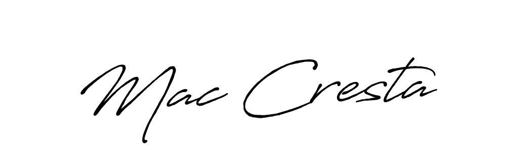 You should practise on your own different ways (Antro_Vectra_Bolder) to write your name (Mac Cresta) in signature. don't let someone else do it for you. Mac Cresta signature style 7 images and pictures png