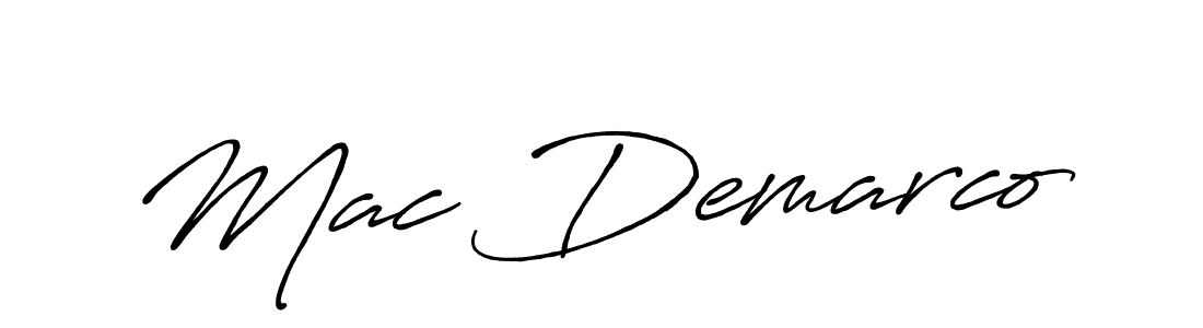 Mac Demarco stylish signature style. Best Handwritten Sign (Antro_Vectra_Bolder) for my name. Handwritten Signature Collection Ideas for my name Mac Demarco. Mac Demarco signature style 7 images and pictures png