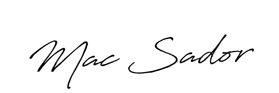 The best way (Antro_Vectra_Bolder) to make a short signature is to pick only two or three words in your name. The name Mac Sador include a total of six letters. For converting this name. Mac Sador signature style 7 images and pictures png